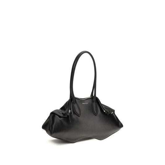 Alexander McQueen Alexander McQueen Black Calf Leather Bos Taurus Shoulder Bag