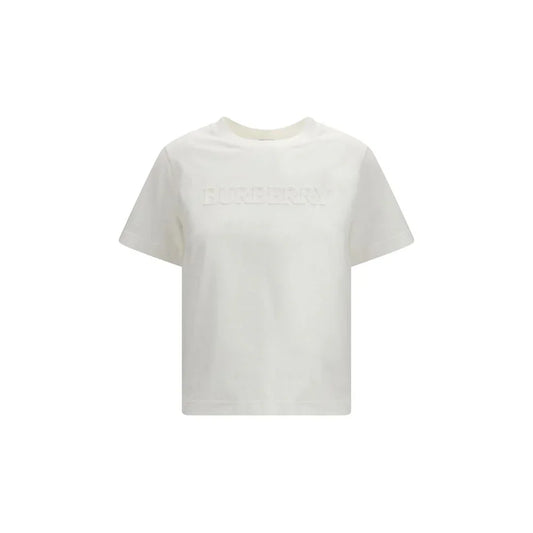 Burberry White Cotton Sportswear