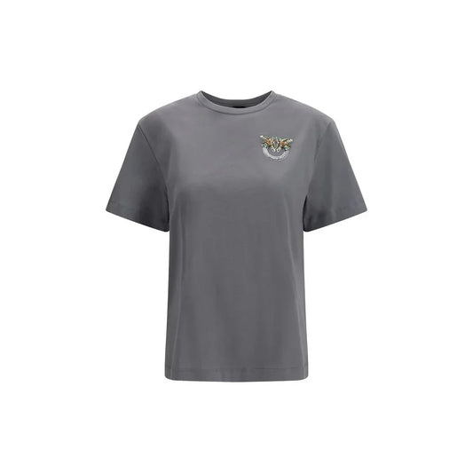 PINKO Gray Cotton T-Shirt