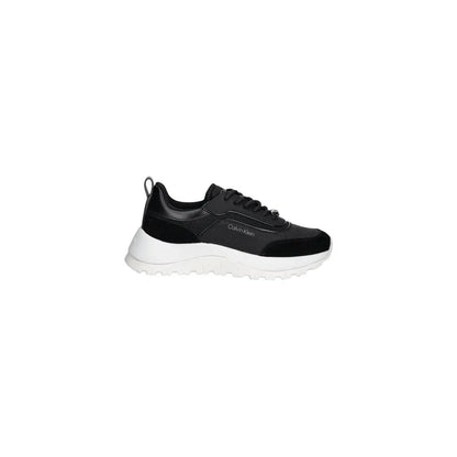 Calvin Klein Black Leather Athletic Sneakers
