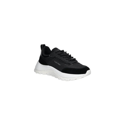 Calvin Klein Black Leather Athletic Sneakers