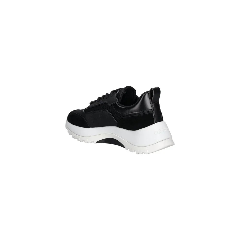 Calvin Klein Black Leather Athletic Sneakers