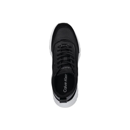 Calvin Klein Black Leather Athletic Sneakers