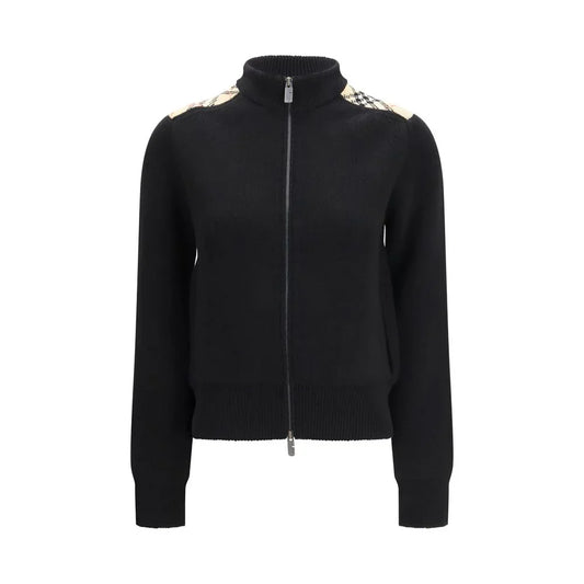 Burberry Black Wool Cardigan