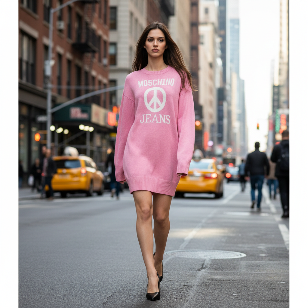 Moschino Multicolor Polyamide Casual Dress