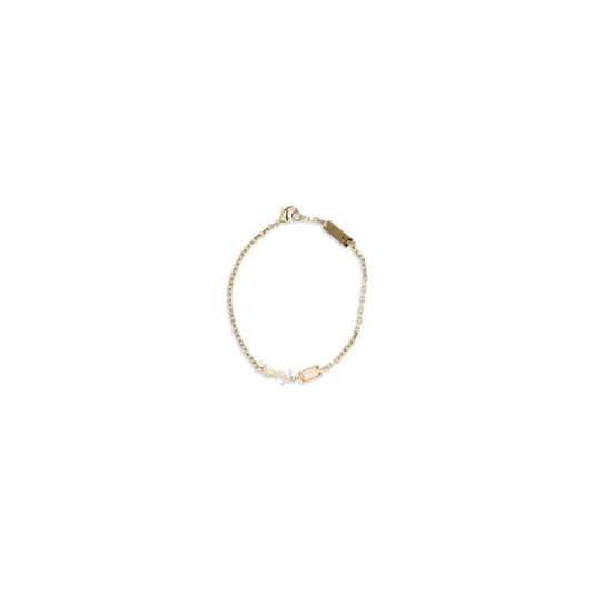 Saint Laurent Gold Brass Bracelet