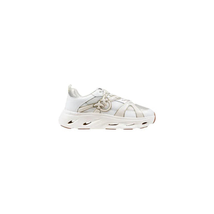 PINKO White Leather Athletic Sneakers