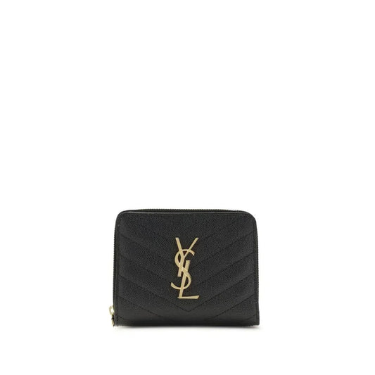 Saint Laurent Saint Laurent Black Calf Leather Bos Taurus Wallet