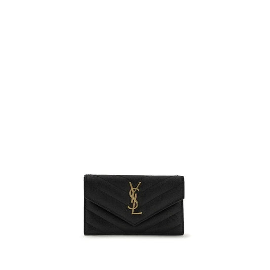 Saint Laurent Saint Laurent Black Calf Leather Bos Taurus Wallet