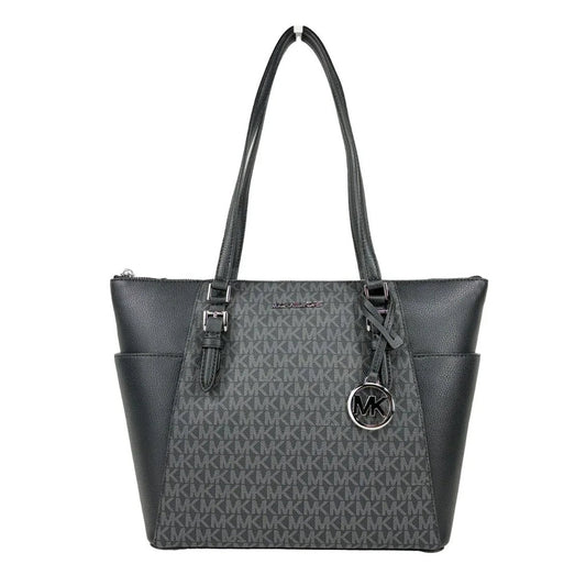 Michael Kors Charlotte Leather Top Zip Tote Bag