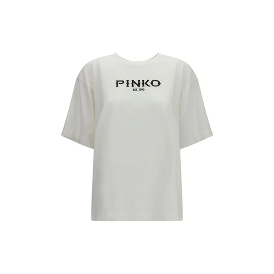 PINKO White Cotton T-Shirt