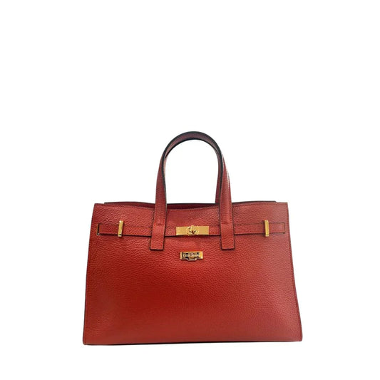Baldinini Trend Red Leather Women Handbag