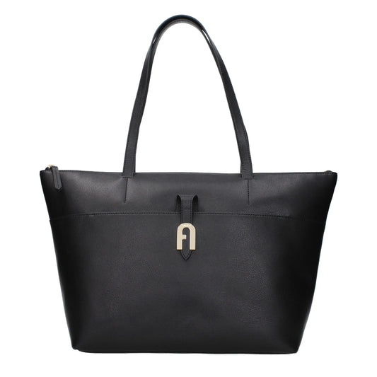 Furla Black Leather Shoulder Bag