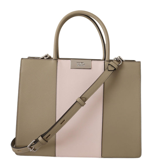 Karl Lagerfeld Karl Lagerfeld Sage Green Polyurethane Tote Shoulder Bag