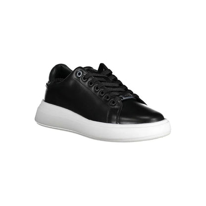 Calvin Klein Nero Pelle Donna Sneaker