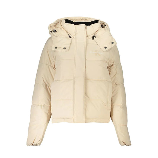 Calvin Klein Beige Polyester Women Jacket