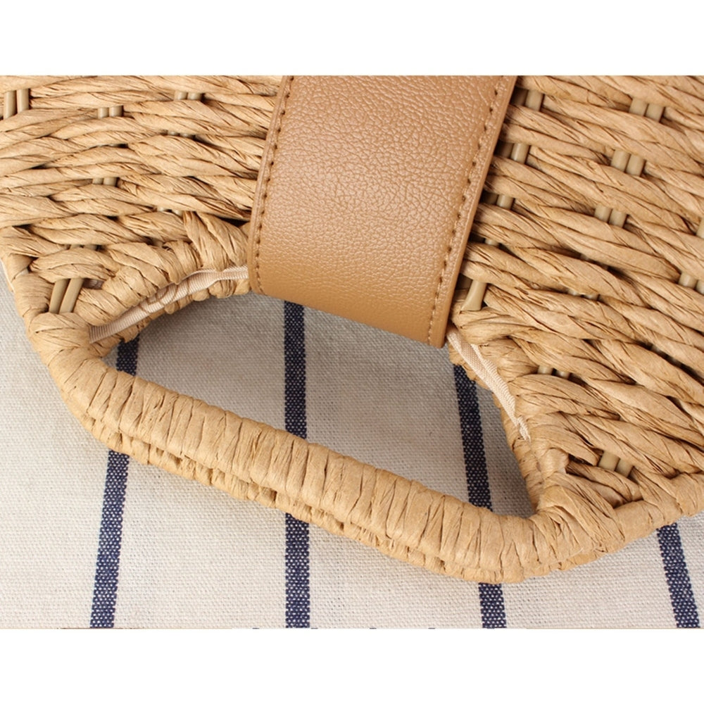 Twist and Tassel: Woven Straw Box Crossbody & Top-Handle Bag